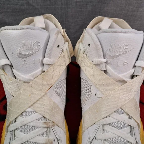 %Size 13 Nike Air Raid White Gum White Basketball Shoes DJ5974-100 Men / A 22